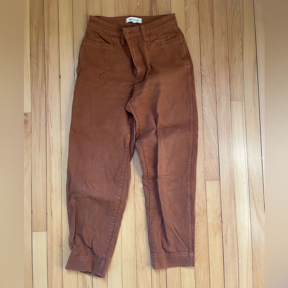 Madewell Emmett slim wide leg crop, 25